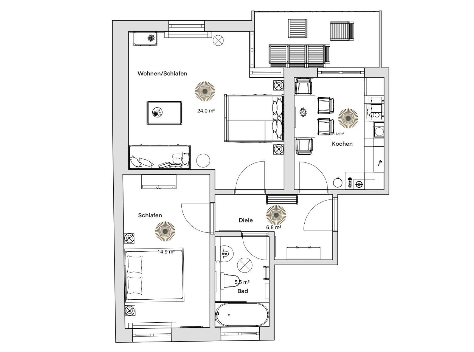 Pineapple Apartments Dresden Zwinger IV - 65 Qm - 1X Free Parking Экстерьер фото